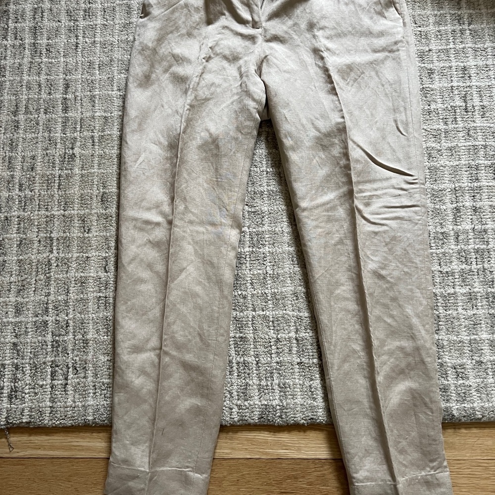 & Other Stories Tan Ankle Cropped Pants, brand new 6